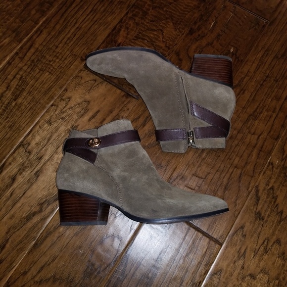 Coach Shoes - Coach Patricia Suede Ankle Bootie - 8.5 - EUC
